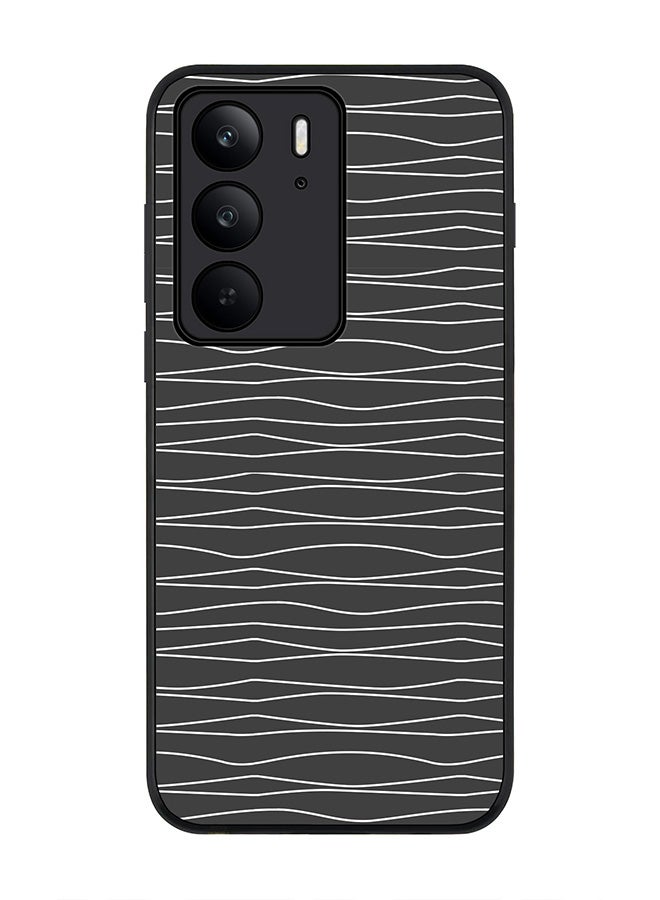 Stylizedd For Realme C75x / C75 4G Case,Slim fit Camera Protection, Shockproof Thin Phone cover  - Squiggly Lines - Image 1